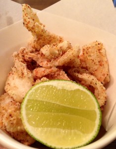  FRIED SQUID with Japanese pepper and lime £6.50