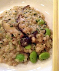 Quinoa and Soba Risotto with Shiitake and Parmesan